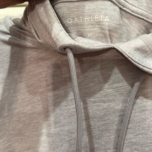 Athleta hoodie - light gray-smooth texture material like new